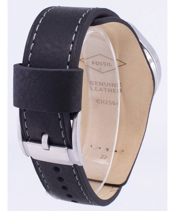 Refurbished Fossil Coachman Chronograph Black Leather CH2564 Men's Watch 4 Refurbished Fossil Coachman Chronograph Black Leather CH2564 Men's Watch