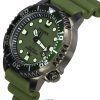 Refurbished Citizen Promaster Marine Rubber Strap Green Dial Eco-Drive Diver's BN0157-11X 200M Men's Watch