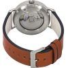 Bauhaus Classic Brown Leather Strap White Dial Automatic 21601 Men's Watch