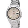 Seiko 5 Sports SNXS Series Stainless Steel Beige Dial Automatic SRPK91K1 100M Men's watch