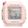 Casio Baby-G Plus Digital Pink Resin Strap Quartz BGD-10L-4 100M Women's Watch With Extra Band Loops