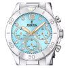 Festina Boyfriend Chronograph Crystal Accents Blue Dial Quartz F20603-4 100M Women's Watch