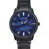 Citizen Pair Eco-Drive Stainless Steel Blue Dial BM7595-89L Men's Watch