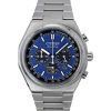 Citizen Zenshin Chronograph Super Titanium Blue Dial Eco-Drive CA4610-85L 100M Men's Watch