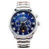 Refurbished Citizen Stainless Steel Moon Phase Blue Dial Eco-Drive AP1050-81L Men's Watch
