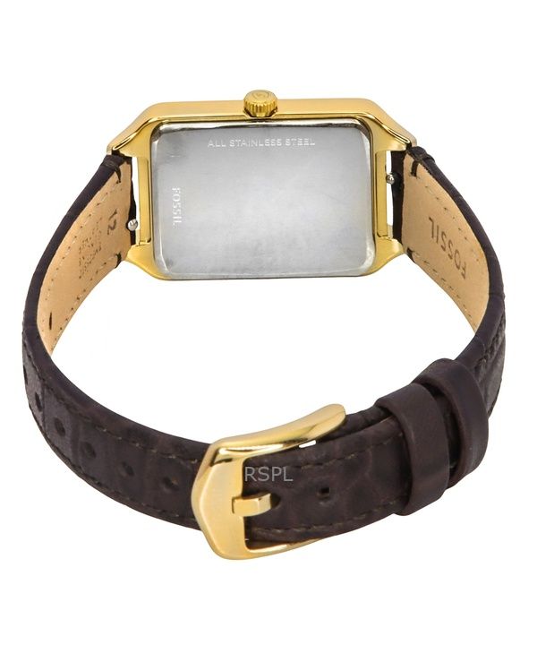 Fossil Raquel Leather Strap Brown Dial Quartz ES5367 Women's Watch 3 Fossil Raquel Leather Strap Brown Dial Quartz ES5367 Women's Watch