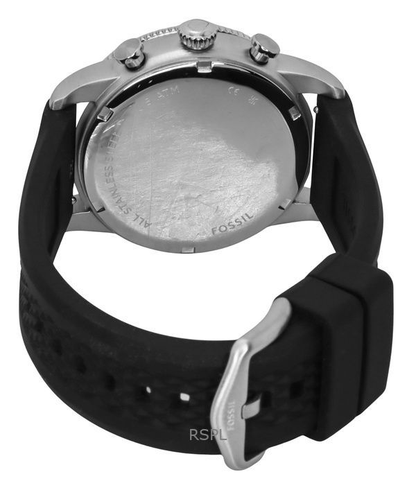 Fossil Sport Tourer Chronograph Silicone Strap Yellow Dial Quartz FS6044 Men's Watch 4 Fossil Sport Tourer Chronograph Silicone Strap Yellow Dial Quartz FS6044 Men's Watch