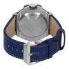 Invicta Racing Downforce GMT Leather Strap Blue Dial Quartz 47378 200M Men's Watch