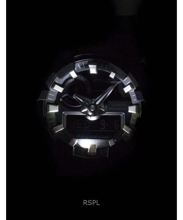 Refurbished Casio G-Shock Analog Digital Resin Strap Black Dial GA-700-1B 200M Men's Watch
