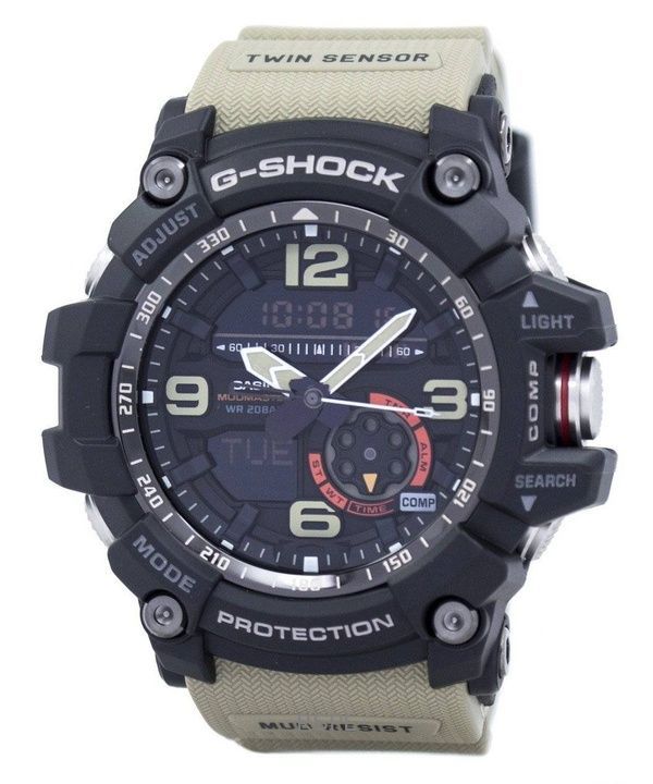 Refurbished Casio G-Shock Mudmaster Analog Digital Black Dial Quartz GG-1000-1A5 200M Men's Watch