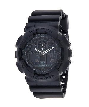 Refurbished Casio G-Shock Analog Digital Black Dial Quartz GA-100-1A1 200M Men's Watch