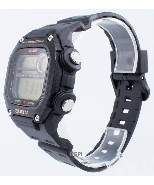 Refurbished Casio Digital Rubber Strap Quartz DW-291H-9AV 200M Men's Watch