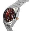 Bulova Surveyor Stainless Steel Burgundy Dial Automatic 98B422 Men's Watch