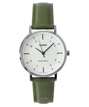 Casio Standard Analog Leather Strap Beige Dial Quartz LTP-VT03L-3B Women's Watch