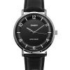 Casio Standard Analog Leather Strap Black Dial Quartz MTP-VT03L-1B Men's Watch