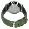 Casio Standard Analog Green Leather Strap White Dial Quartz MTP-VT03L-7B Men's Watch
