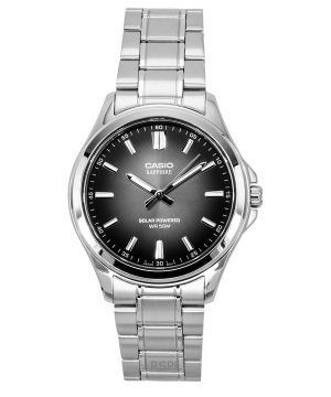 Casio Standard Analog Stainless Steel Black Dial Solar MTS-RS100D-1AV Men's Watch