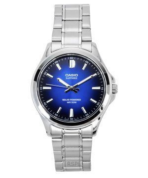 Casio Standard Analog Stainless Steel Blue Dial Solar MTS-RS100D-2AV Men's Watch