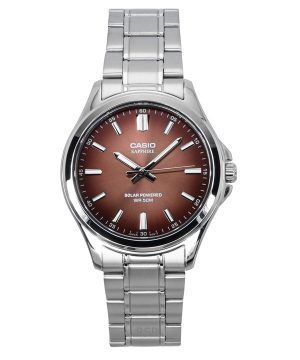 Casio Standard Analog Stainless Steel Brown Dial Solar MTS-RS100D-5A Men's Watch