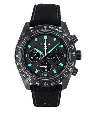 Seiko Prospex Black Series Night Vision Speedtimer Chronograph Black Dial Solar SSC923P1 100M Men's Watch
