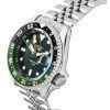 Seiko 5 Sports SKX GMT Stainless Steel Green Dial Automatic SSK035K1 100M Men's Watch