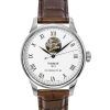 Tissot Le Locle Powermatic 80 Leather Strap Open Heart Silver Dial Automatic T006.407.16.033.01 Men's Watch