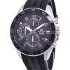 Refurbished Casio Edifice Chronograph Resin Strap Black Dial Quartz EFV-550P-1AV 100M Men's Watch