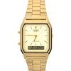 Refurbished Casio Analog Digital Gold Dial Quartz AQ-230GA-9DMQYES Men's Watch