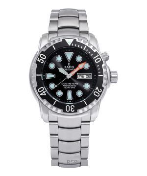 Ratio FreeDiver Helium-Safe 1000M Sapphire Automatic 1068HA96-34VA-BLK Men's Watch