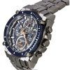 Bulova Icon Precisionist Chronograph Stainless Steel Grey Dial Quartz Divers 98B343 300M Mens Watch