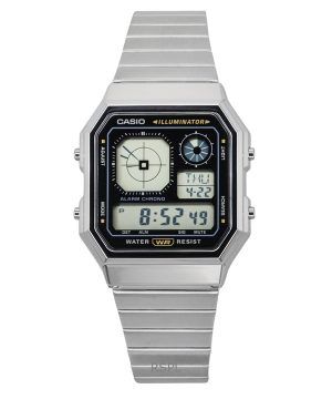 Casio Vintage Digital Stainless Steel Quartz A130WE-1A Unisex Watch