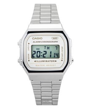 Casio Vintage Digital Stainless Steel Bracelet Quartz A168WA-8 Unisex Watch