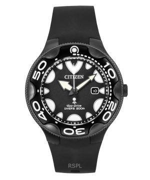 Citizen Promaster Eco-Drive Orca Polyurethane Strap Black Dial Divers BN0235-01E 200M Mens Watch