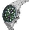 Citizen Eco-Drive Chronograph Stainless Steel Green Dial CA0770-72X 100M Mens Watch