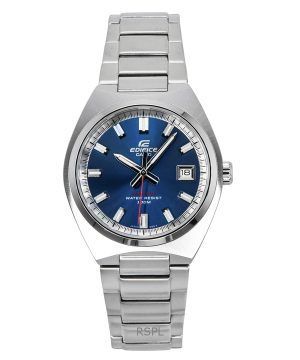 Casio Edifice Analog Stainless Steel Blue Dial Quartz EFB-109D-2AV 100M Mens Watch