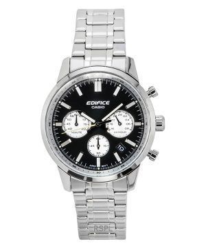 Casio Edifice Analog Chronograph Stainless Steel Black Dial Quartz EFR-575D-1A 100M Mens Watch