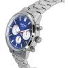 Casio Edifice Analog Chronograph Stainless Steel Blue Dial Quartz EFR-575D-2A 100M Mens Watch