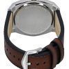 Fossil Everett Leather Strap Cream Dial Quartz FS6071 Mens Watch