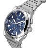 Fossil Everett Chronograph Stainless Steel Blue Dial Quartz FS6104 Mens Watch