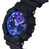 Casio G-Shock Analog Digital Resin Strap Blue Dial Quartz GA-100FL-1A 200M Mens Watch