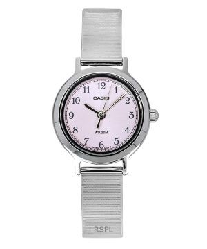 Casio Standard Analog Stainless Steel Pink Dial Quartz LTP-B170D-4BV Womens Watch