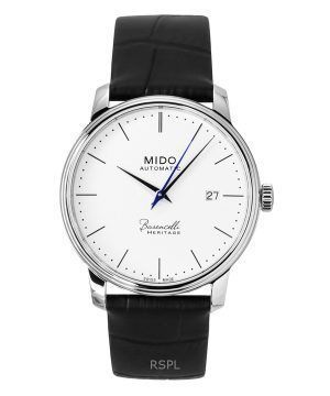 Mido Baroncelli Heritage Leather Strap White Dial Automatic M027.407.16.010.00 Men's Watch