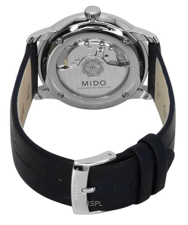 Mido Baroncelli Heritage Leather Strap White Dial Automatic M027.407.16.010 Mido Baroncelli Heritage Leather Strap White Dial Automatic M027.407.16.010.00 Men's Watch