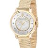 Maserati Epoca Crystal Accents Gold Tone Stainless Steel Mesh Mother Of Pearl Dial Quartz R8853118512 100M Womens Watch