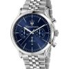 Maserati Epoca Chronograph Stainless Steel Blue Dial Quartz R8873618024 100M Mens Watch