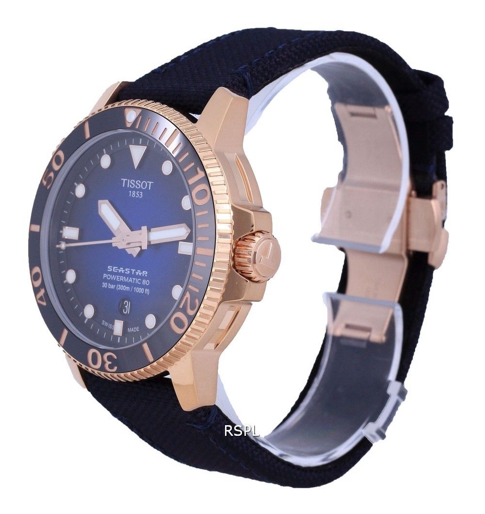 Tissot T-Sport Seaster 1000 Powermatic 80 Divers Automatic T120.407.37.041.00 T1204073704100 300M Mens Watch