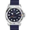 Victorinox Dive Pro Rubber Strap Blue Dial Quartz Divers 241991 300M Mens Watch