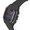 Casio Digital Black Dual Time Resin Strap Quartz W-800H-1BV 100M Men's Watch