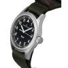 Hamilton Khaki Field Textile Strap Black Dial Quartz H69401930 Unisex Watch
