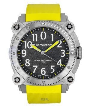 Hamilton Khaki Navy Belowzero Rubber Strap Grey Dial Automatic Divers H78535380 1000M Mens Watch